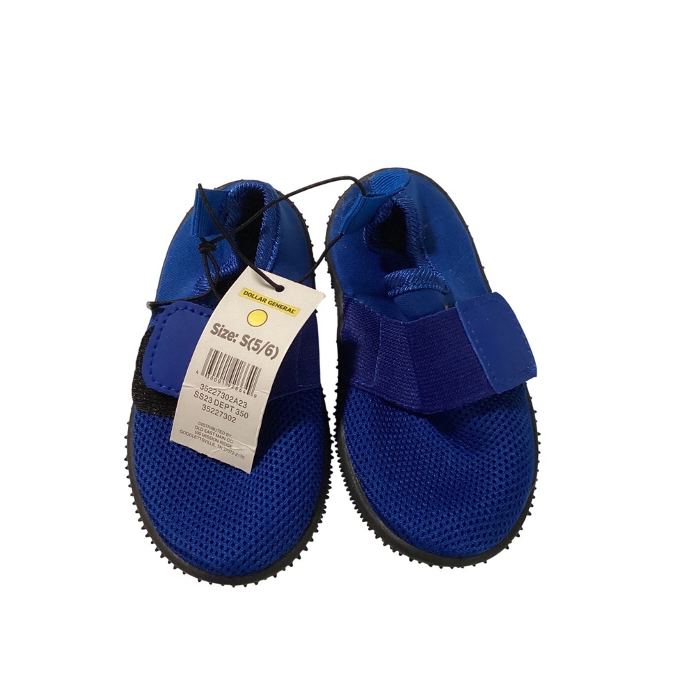 Toddler‎ Boys Blue Mesh Water Shoes Aqua  Size S 5/6 NWT